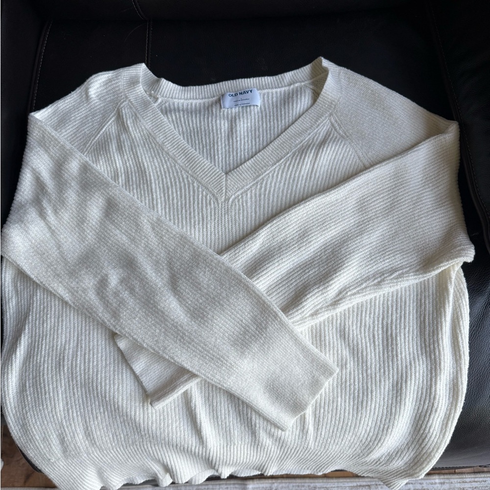 Old Navy Cream Knit Sweater